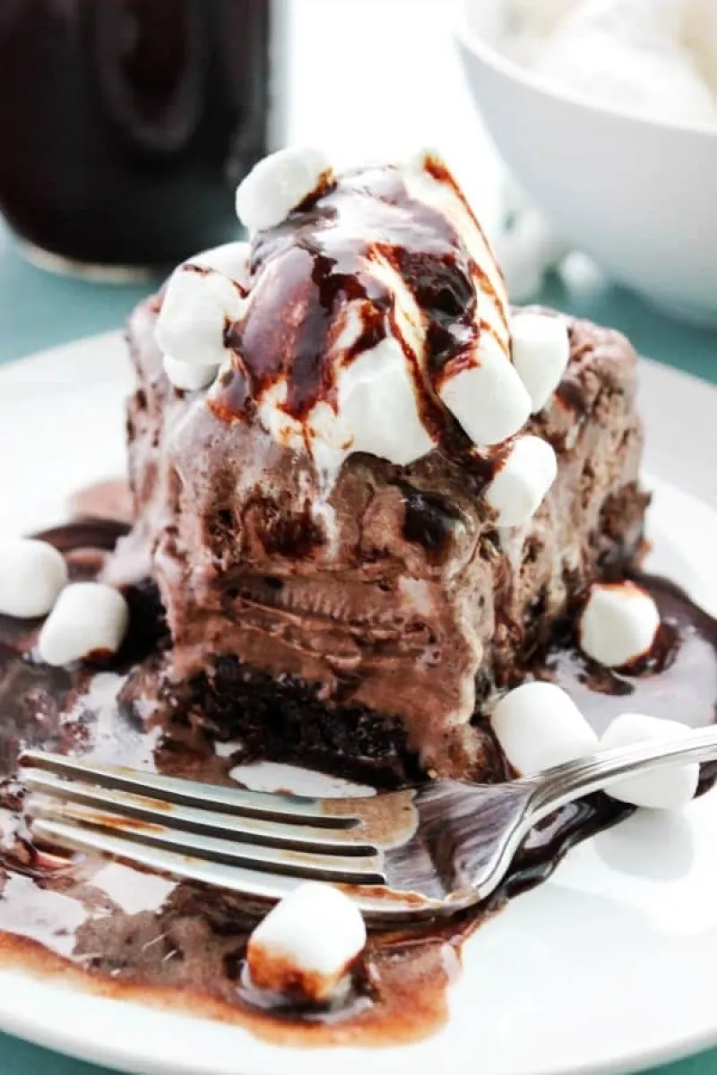 Rocky Road Brownie Ice Cream Cake