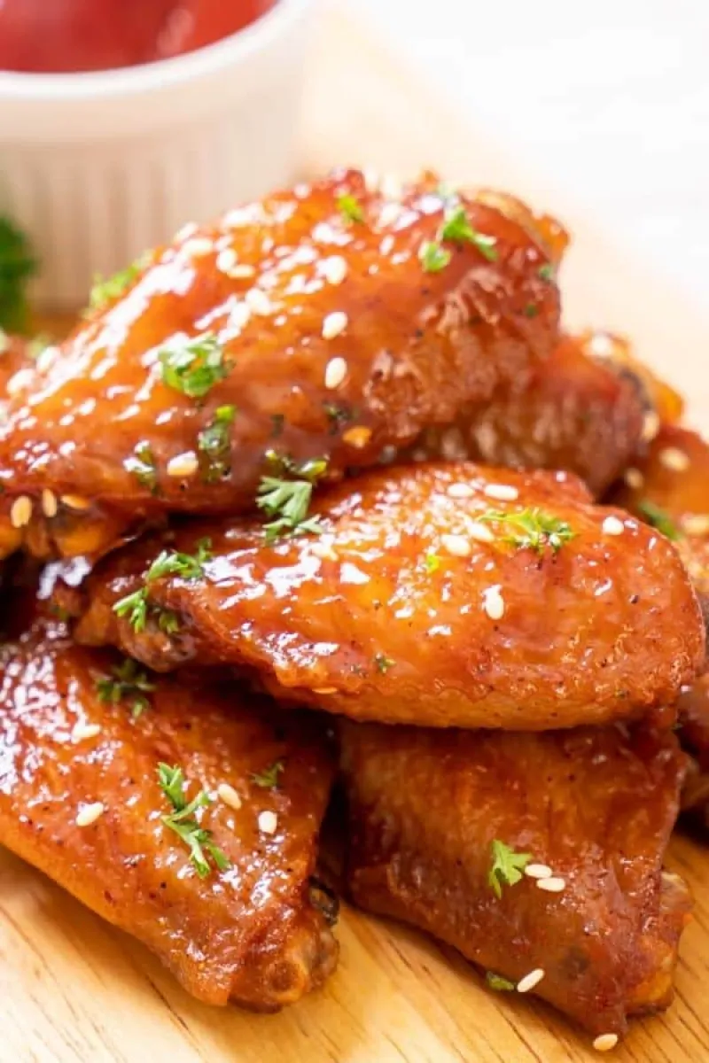 Baked Chicken Wings Recipe in BBQ Sauce & Honey!