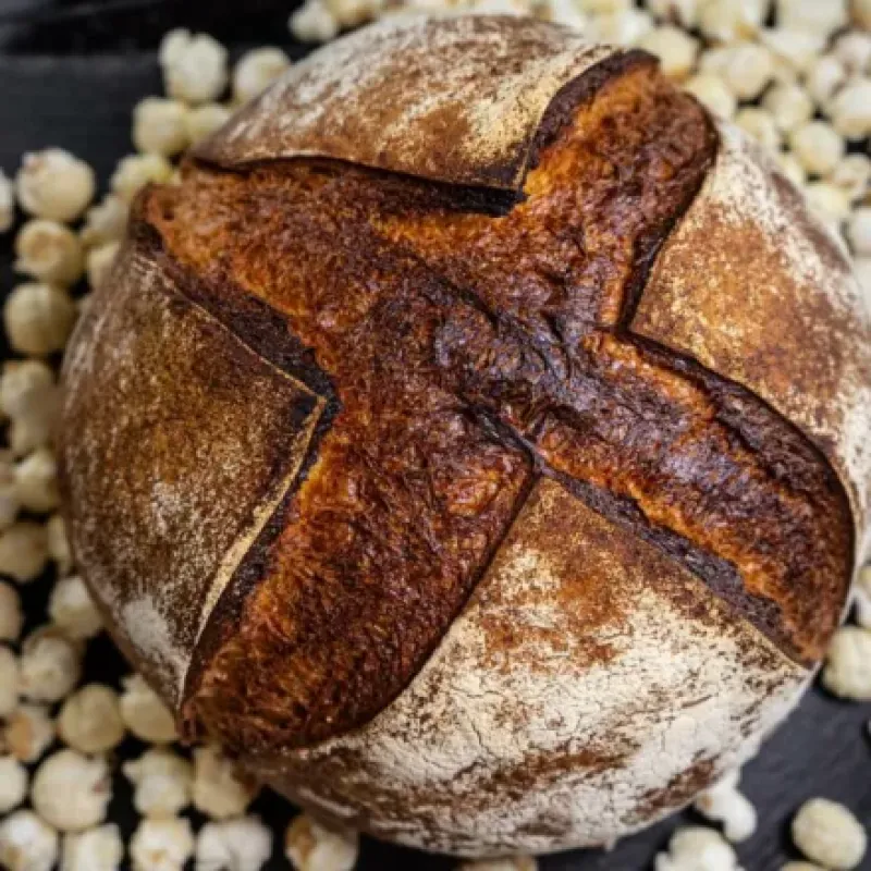 Popcorn Sourdough Bread