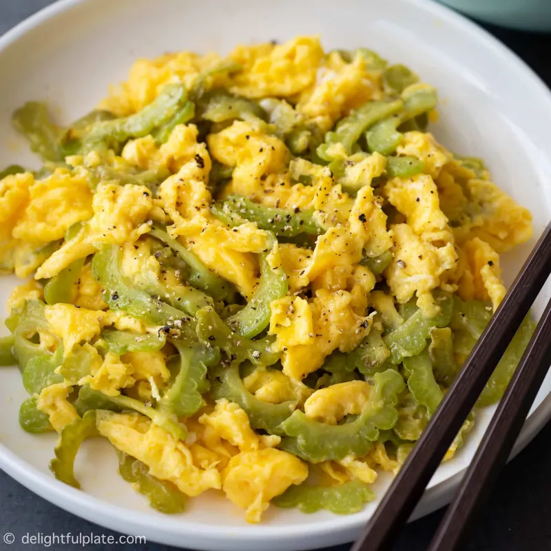 Vietnamese Bitter Melon Stir-Fry with Eggs