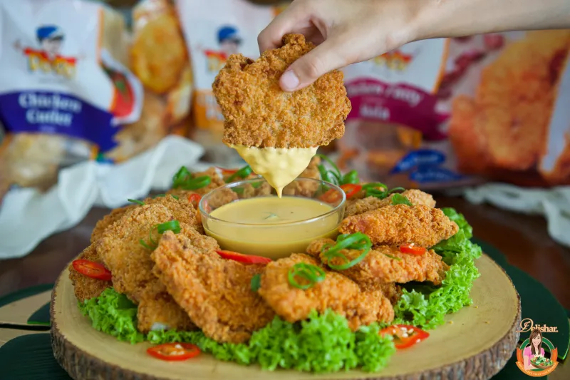 Dodo Chicken Platter with Salted Egg Yolk Dip