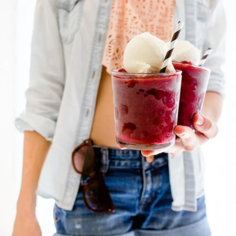 Cherry Bourbon Slush