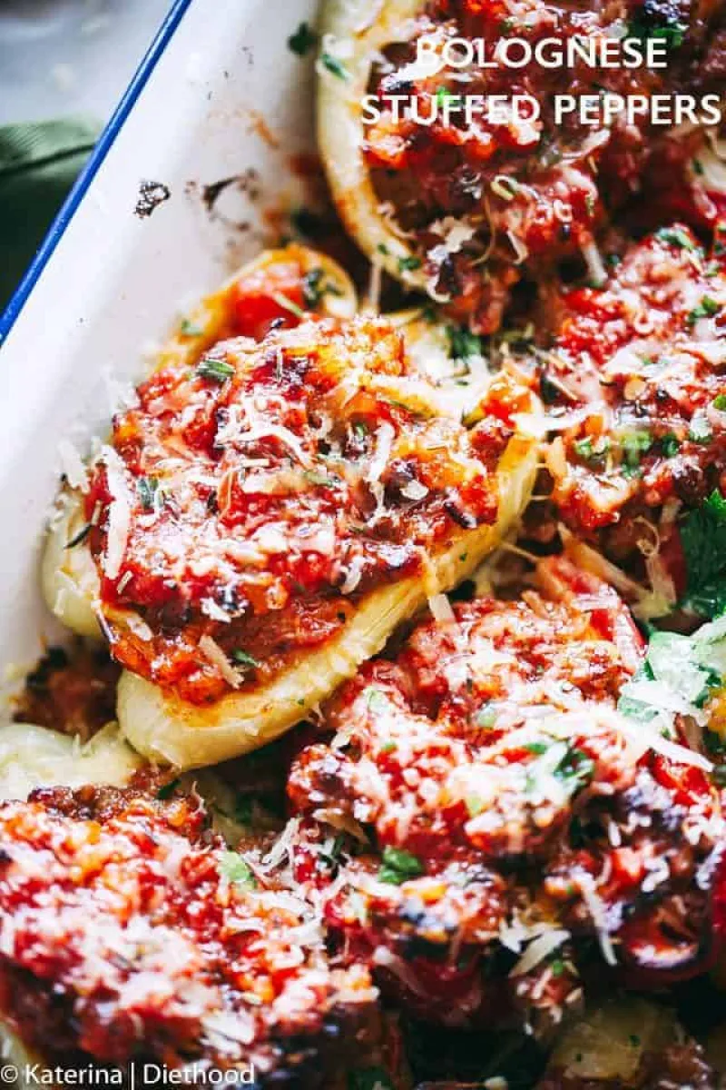 Bolognese Stuffed Peppers
