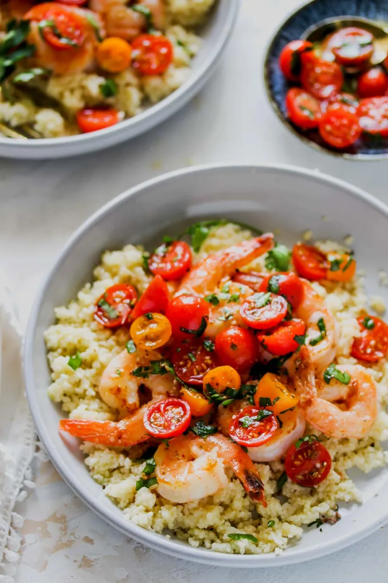 20 Minute Shrimp and Tomato-Fennel Couscous