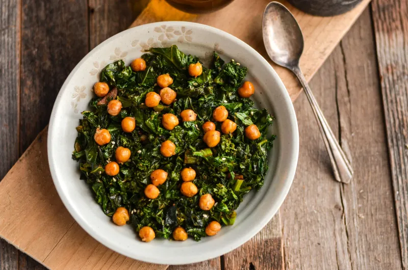 Kale and Chickpeas