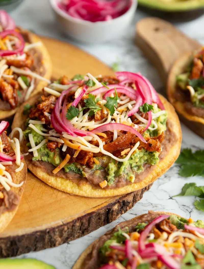 The BEST Chicken Tostadas you'll ever make!