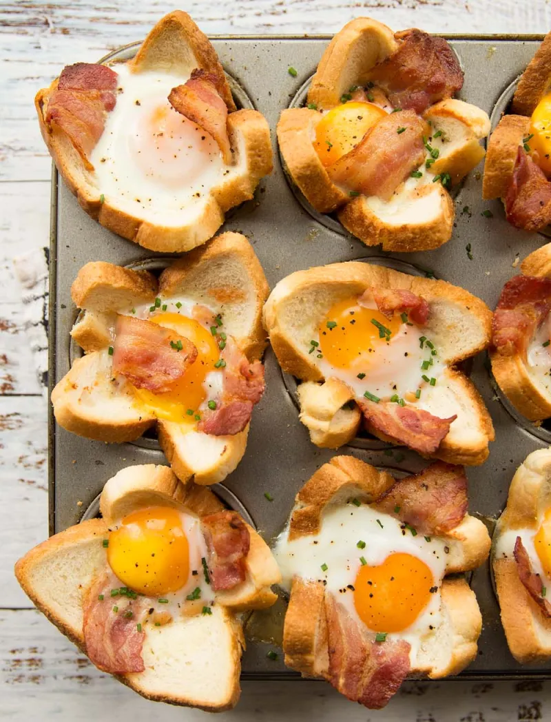 Breakfast Toast Cups