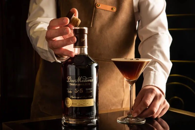 Espresso Martini with rum Cocktail