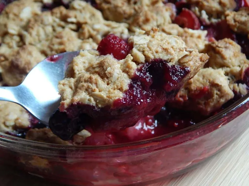Berry crumble