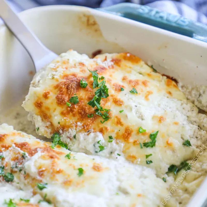 Smothered Cheesy Sour Cream Chicken