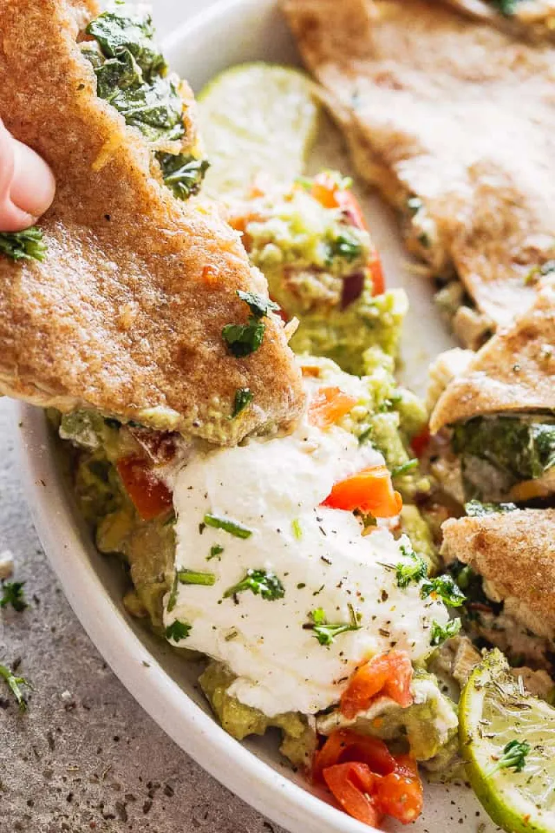 Crispy Baked Chicken Quesadillas