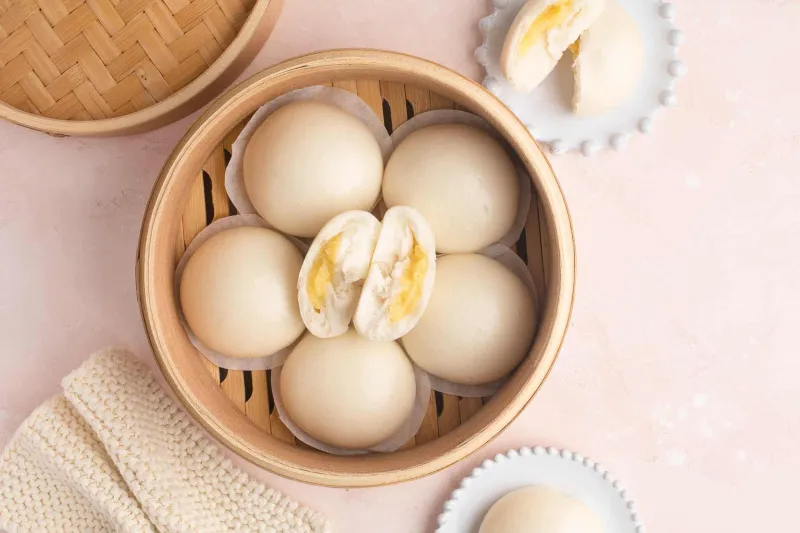 Steamed Custard Buns