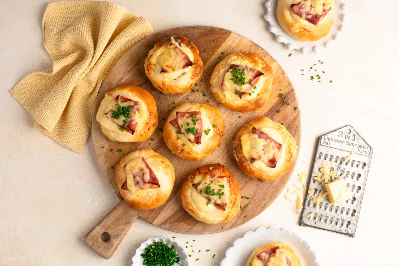 Ham and Cheese Rolls