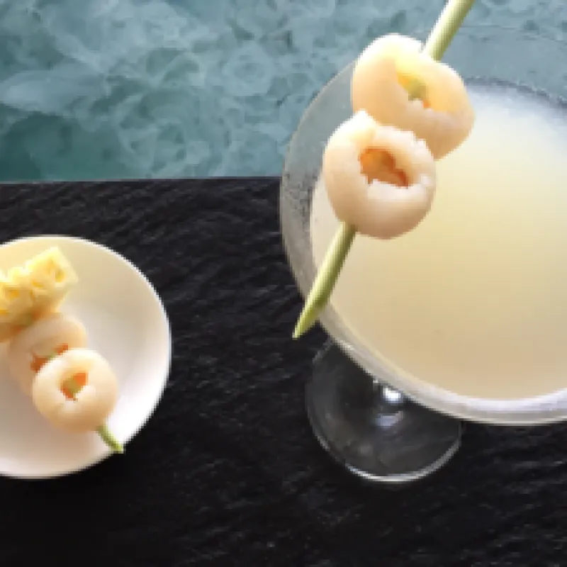 Cool Lychee Martini Cocktail