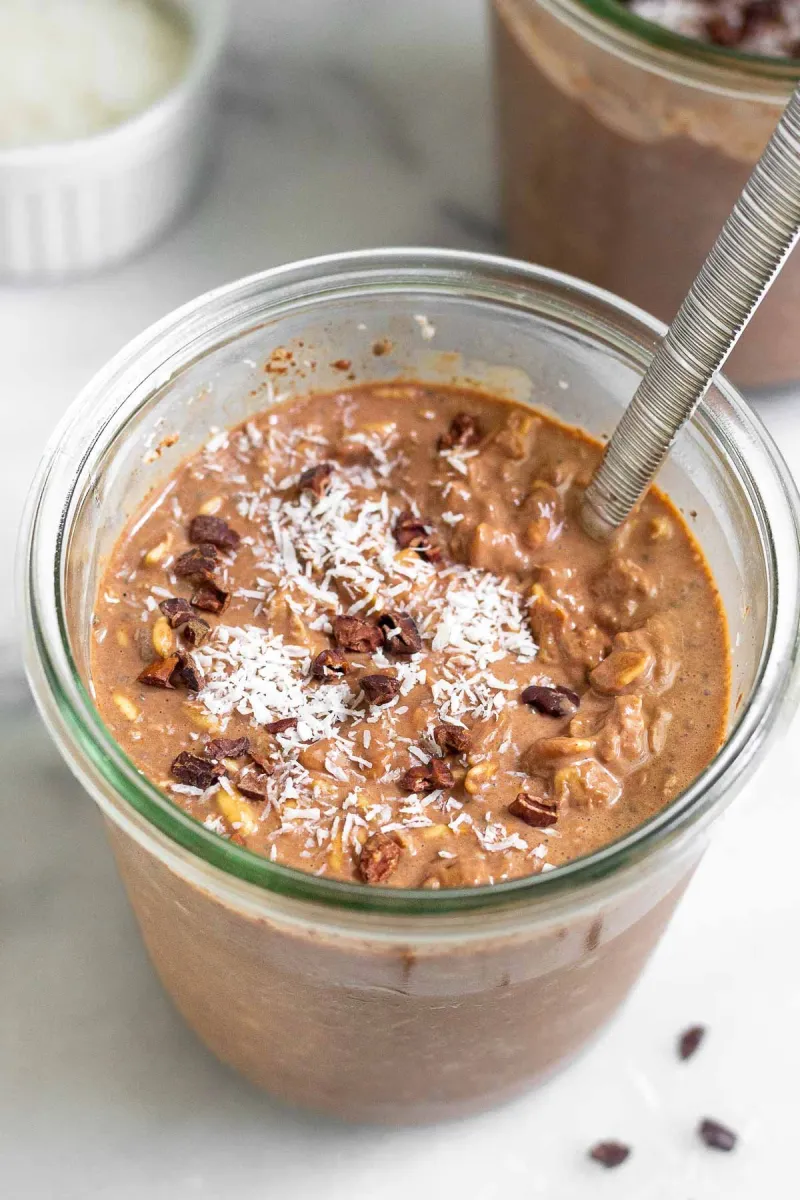 Chocolate Coconut Overnight Oats