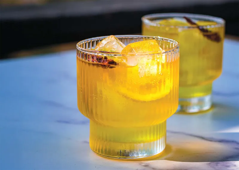 Spicy Saffron Gin & Tonic