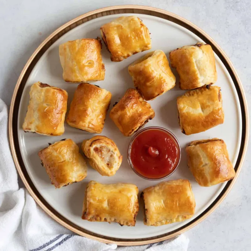 4 Ingredient Air Fryer Sausage Rolls