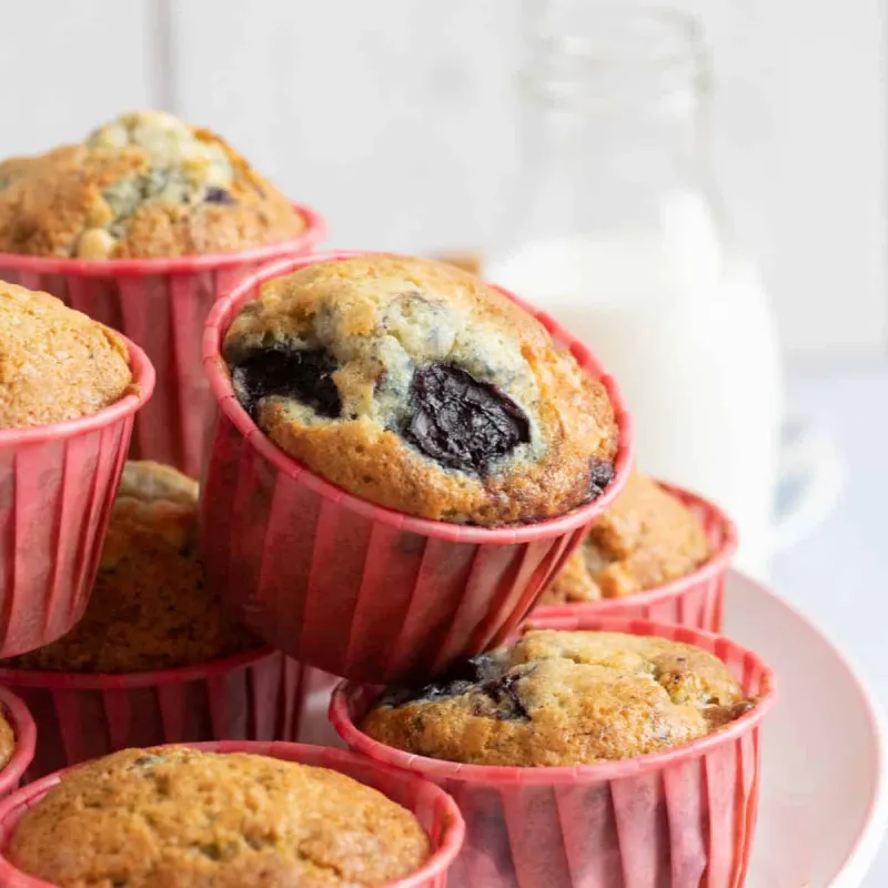 Easy White Chocolate and Cherry Muffins