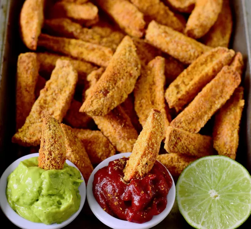 Vegan Parmesan Potato Wedges