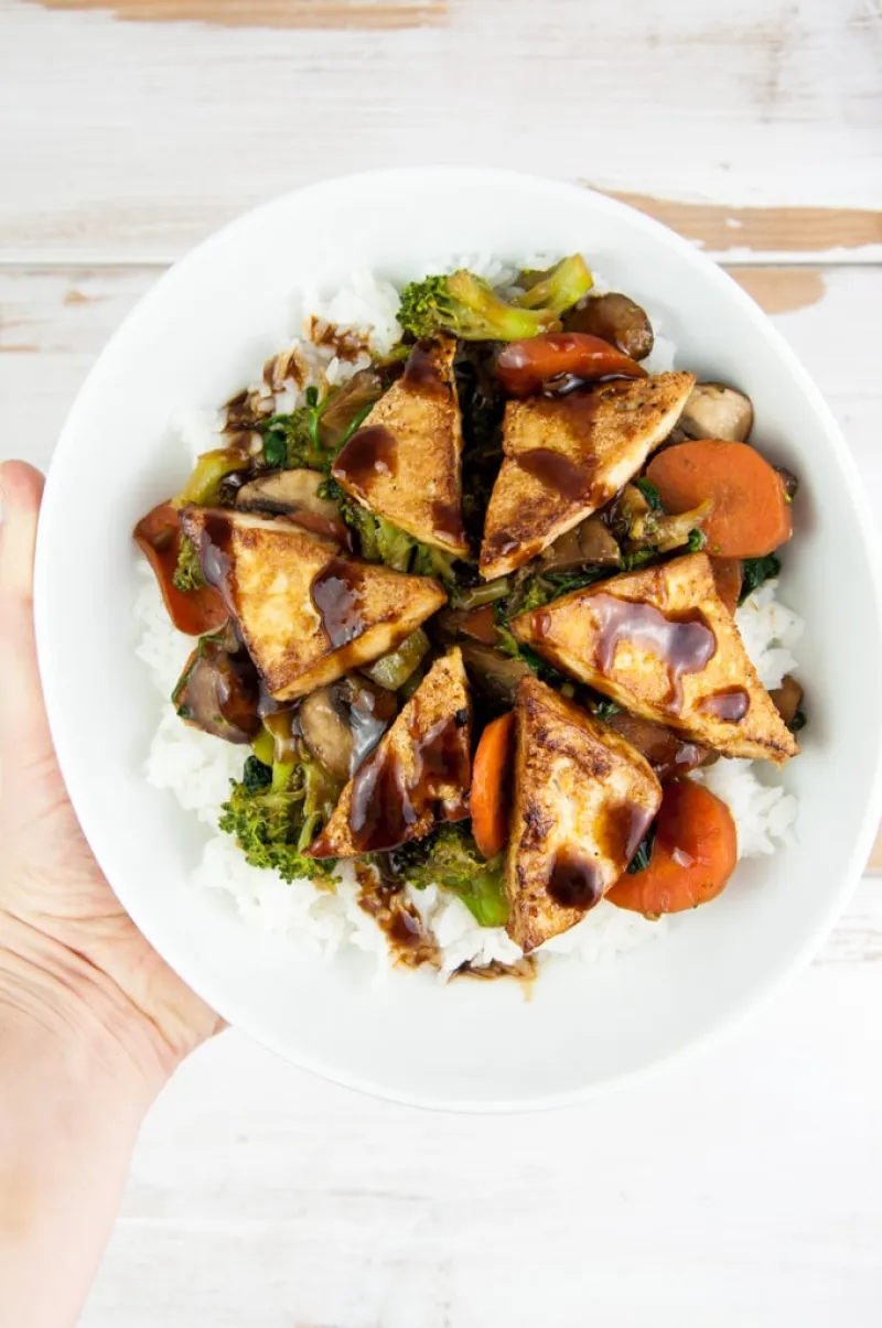 Hoisin Glazed Tofu Stir Fry