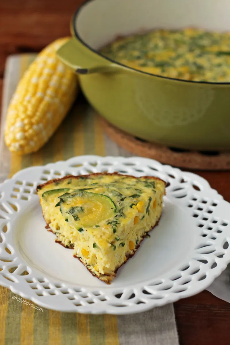 Corn and Zucchini Summer Frittata