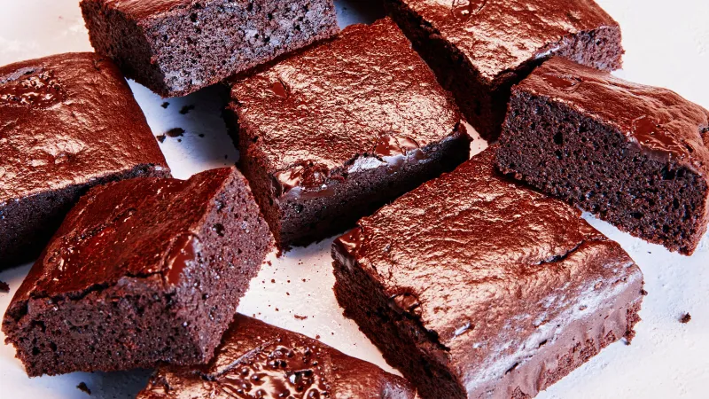Flourless Double-Chocolate Brownies