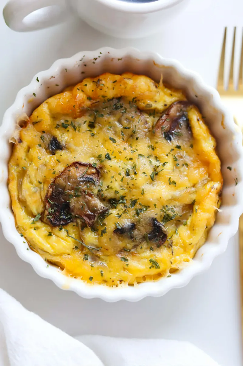 Mushroom Onion & Gruyere Frittata