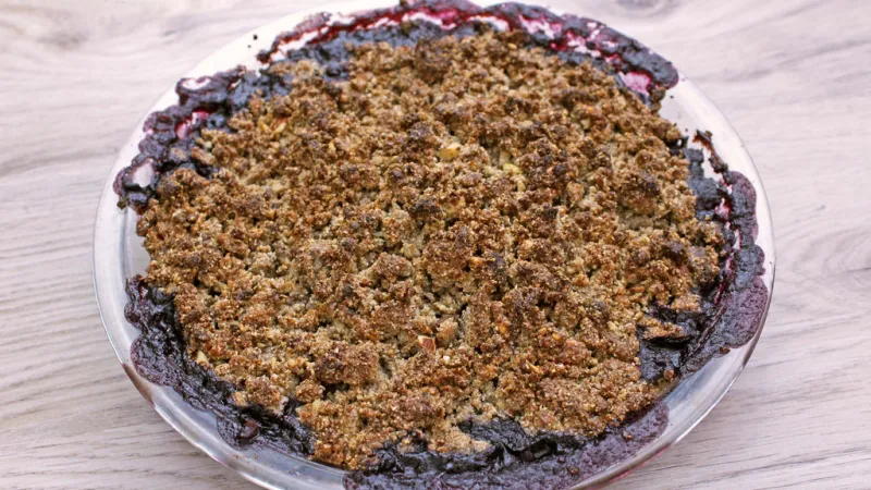 Easy Gluten-Free Blueberry Crisp