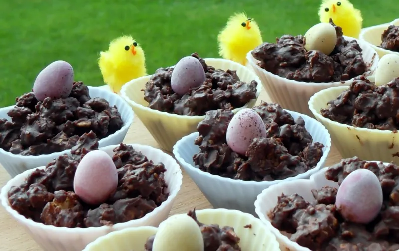 Easter Chocolate Granola Cakes