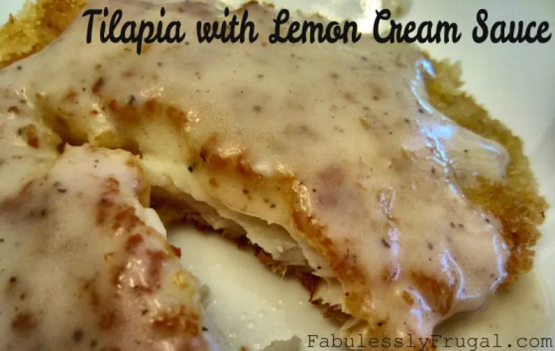 Tilapia with Lemon Cream Sauce Recipe