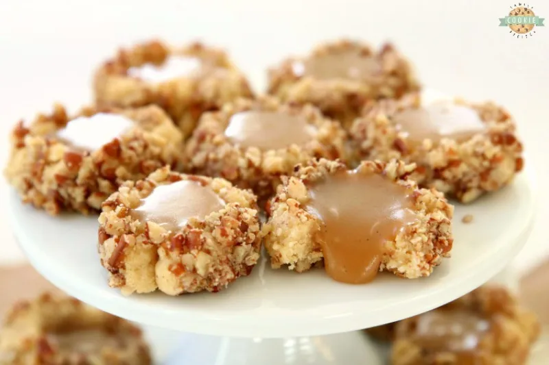 Pecan Caramel Thumbprint Cookie Recipe