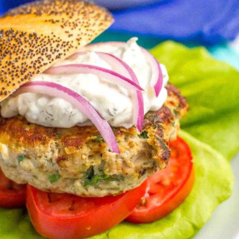 Greek Turkey Burgers