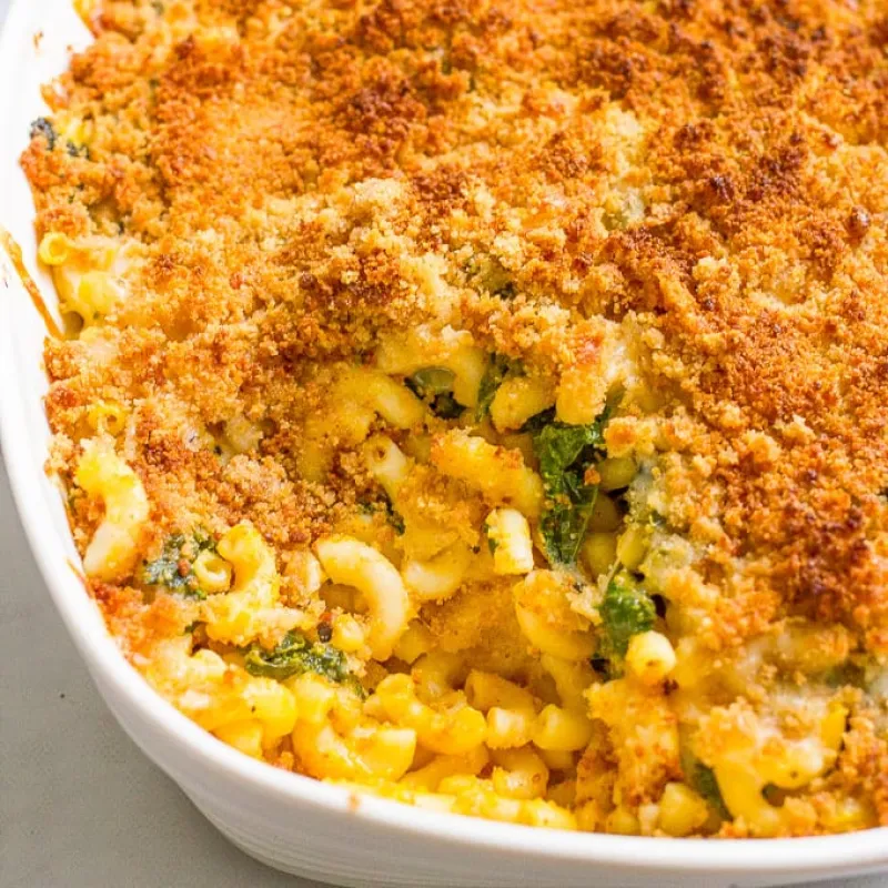 Kale and Butternut Squash Mac and Cheese