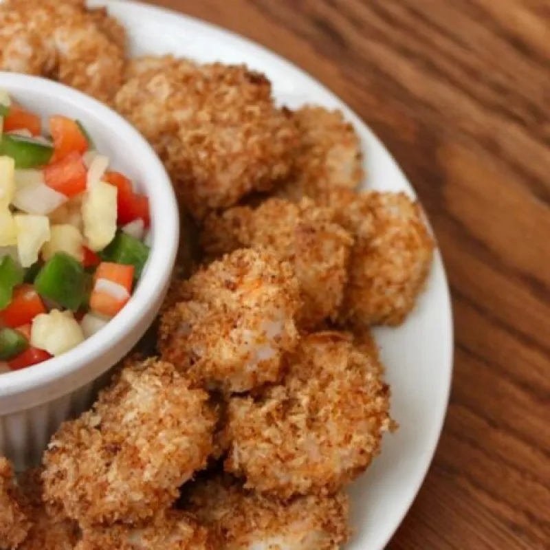 Healthy Popcorn Shrimp