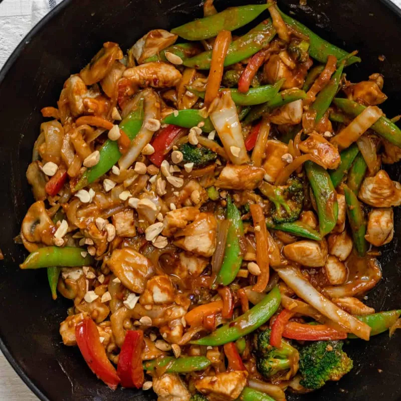 Thai Peanut Chicken Stir Fry