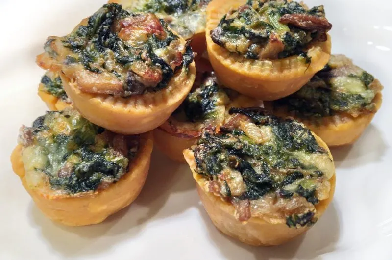 Spinach Mushroom Tartlets