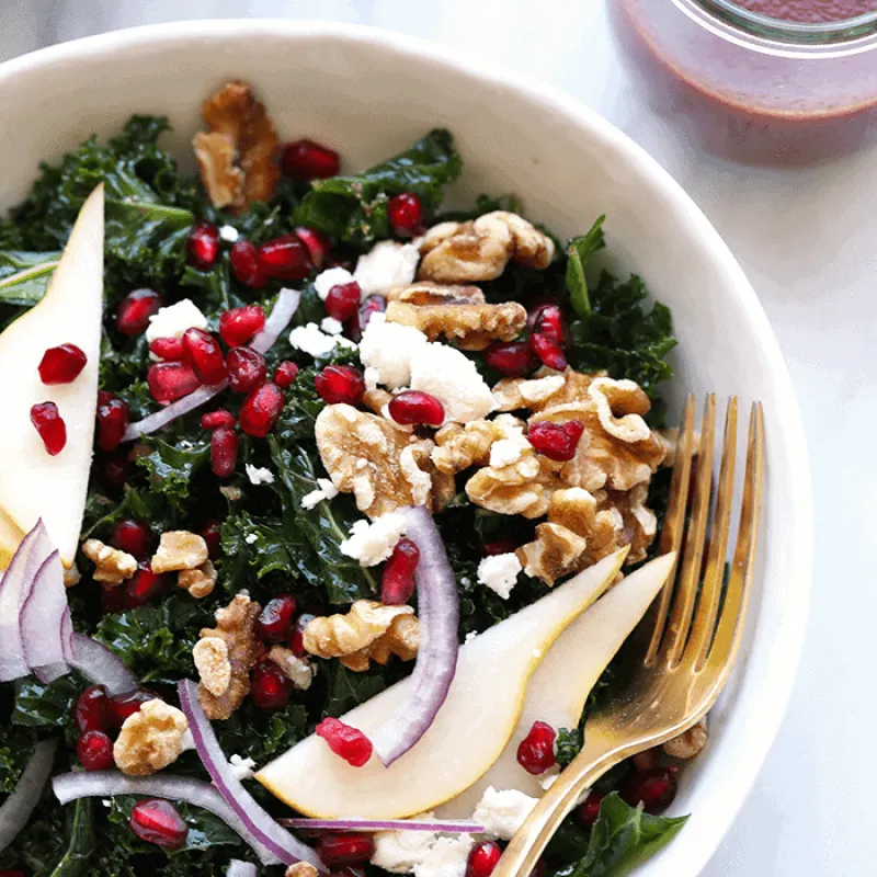 Kale and Pomegranate Salad