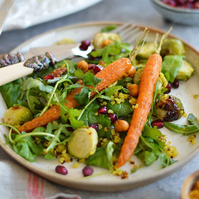 EASY MOROCCAN INSPIRED FESTIVE SALAD (GLUTEN FREE, VEGAN)