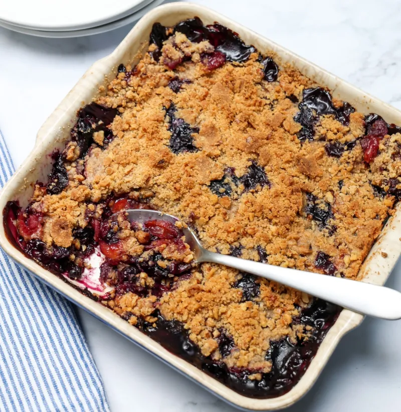 Peach Blueberry Crisp