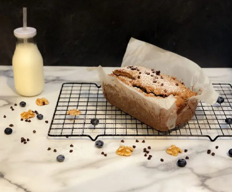 Chocolate Peanut Butter Banana Bread 