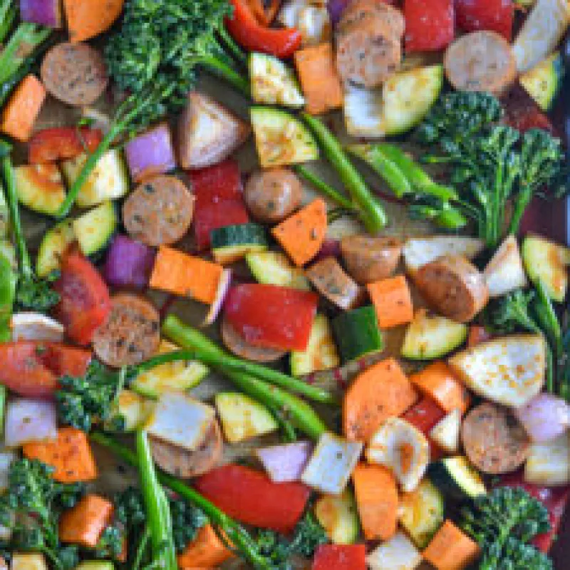 Sheet Pan Roasted Veggie Power Bowls