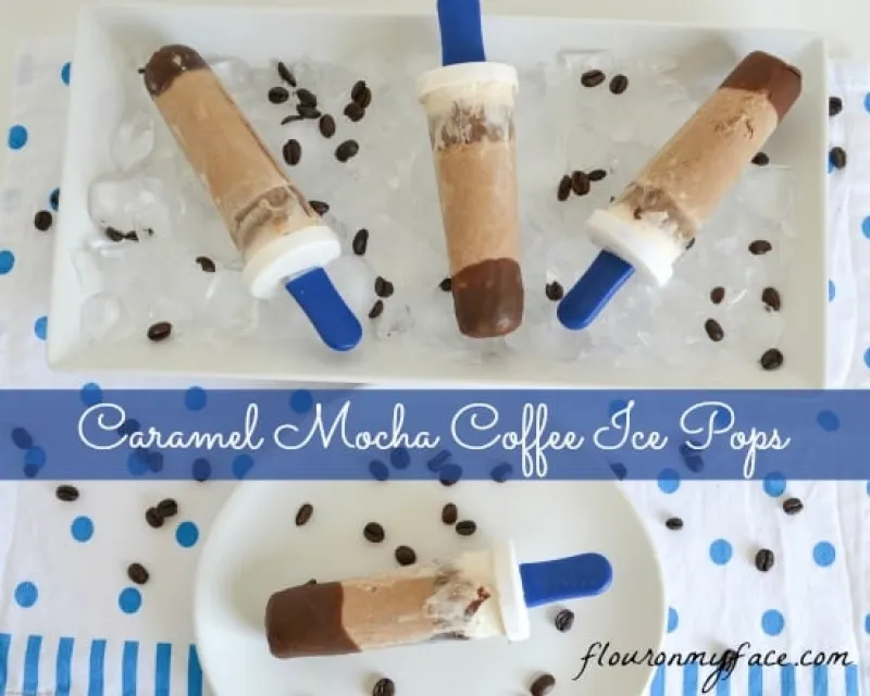 Caramel Mocha Coffee Ice Pops