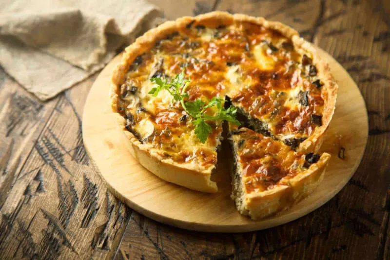Cheesy Wild Rice Quiche