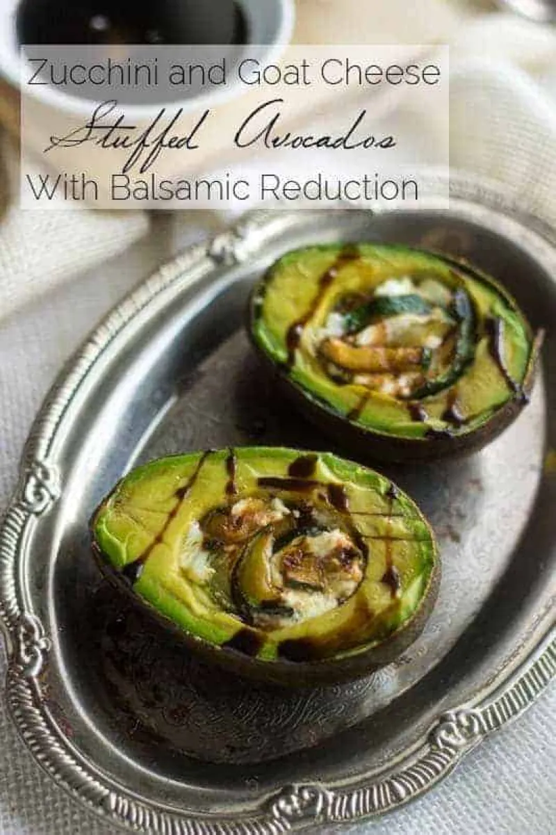 Baked Avocado Stuffed With Goat Cheese