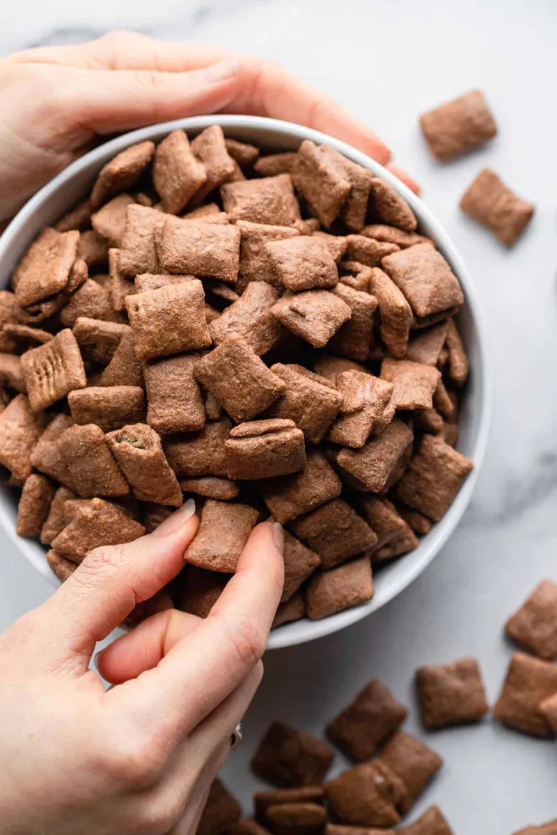 Protein Puppy Chow Recipe: Healthy Ginger Snap Style {Gluten Free + Super Simple}