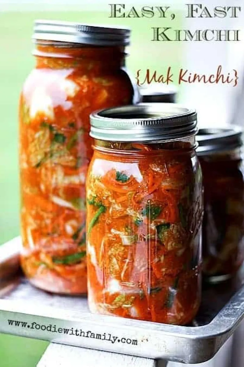 Easy, Fast Kimchi Recipe {Mak Kimchi}