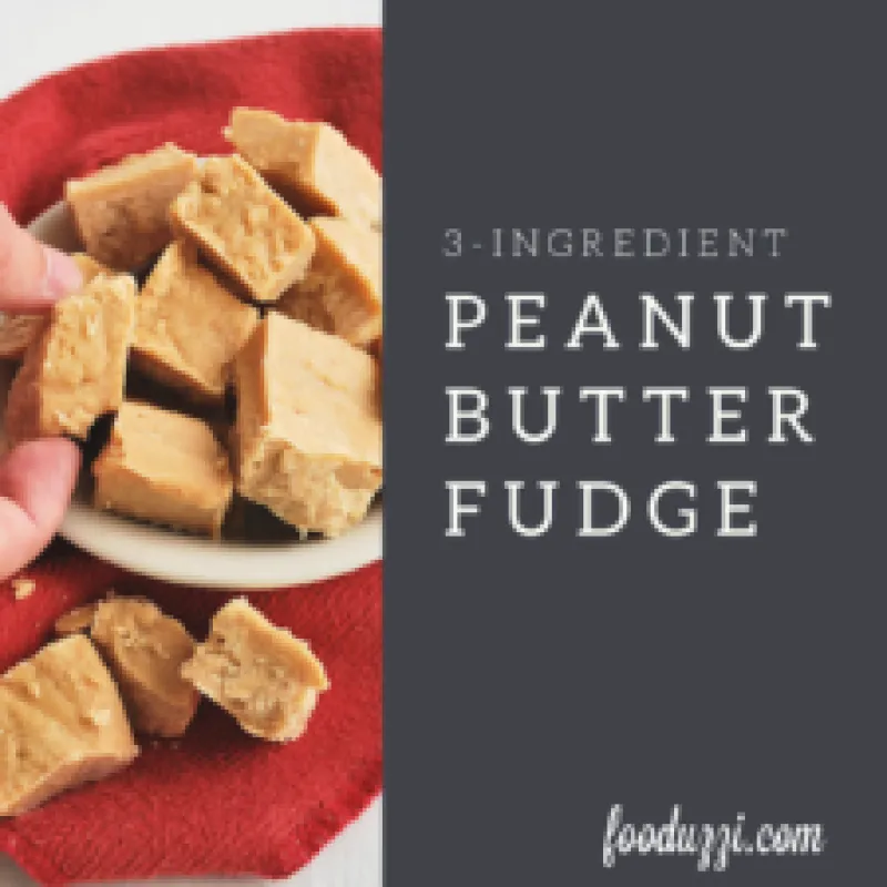 3-Ingredient Peanut Butter Fudge