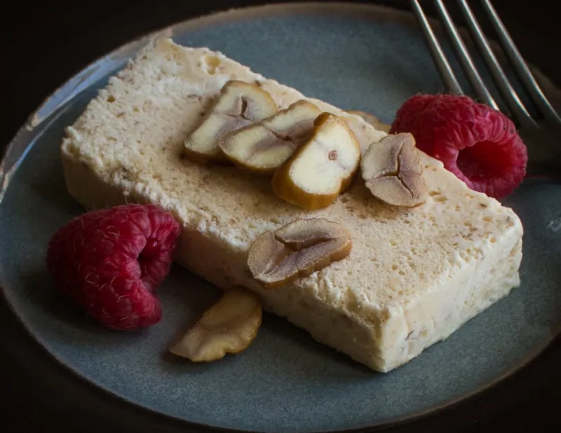 Candy Cap Mushroom Semifreddo