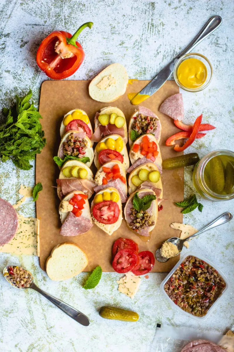 Open Faced Sandwiches (Obložené Chlebíčky)