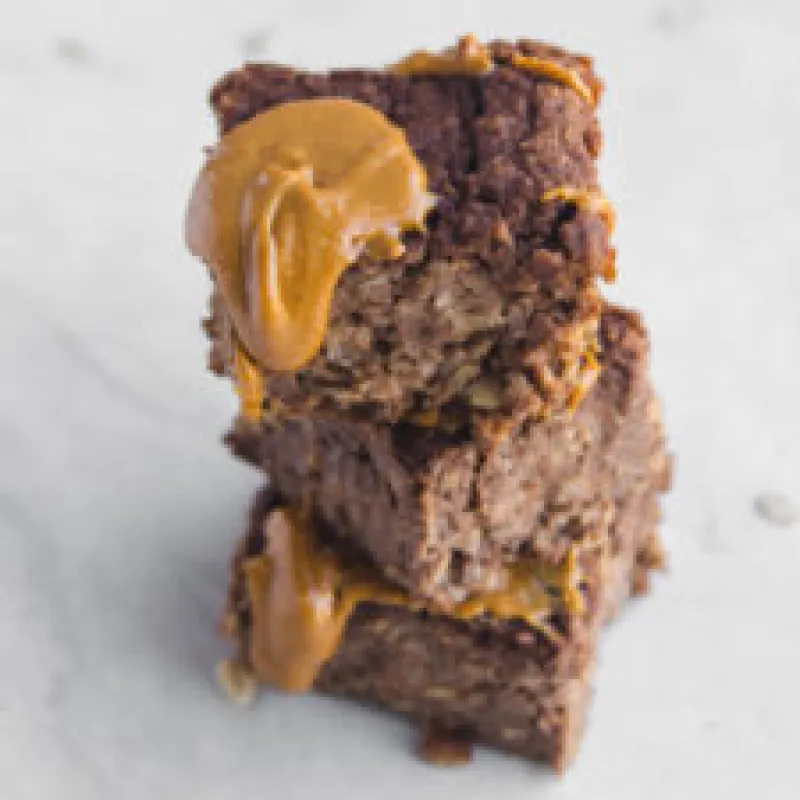 Chocolate, Peanut Butter & Banana Baked Oatmeal